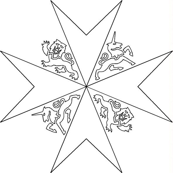 The Amalfi Cross with Heraldic Beasts