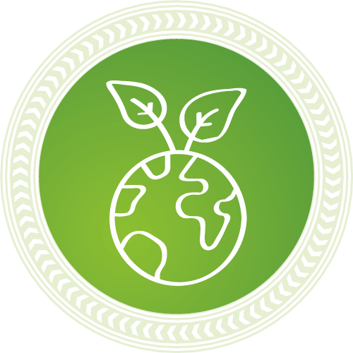 Icon of world and plant