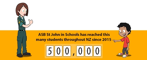 ASB St John in Schools reached 500,000 students throughout NZ since 2015 ASB St John in Schools reached 500,000 students throughout NZ since 2015