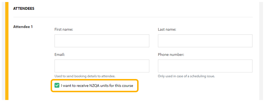 NZQA units