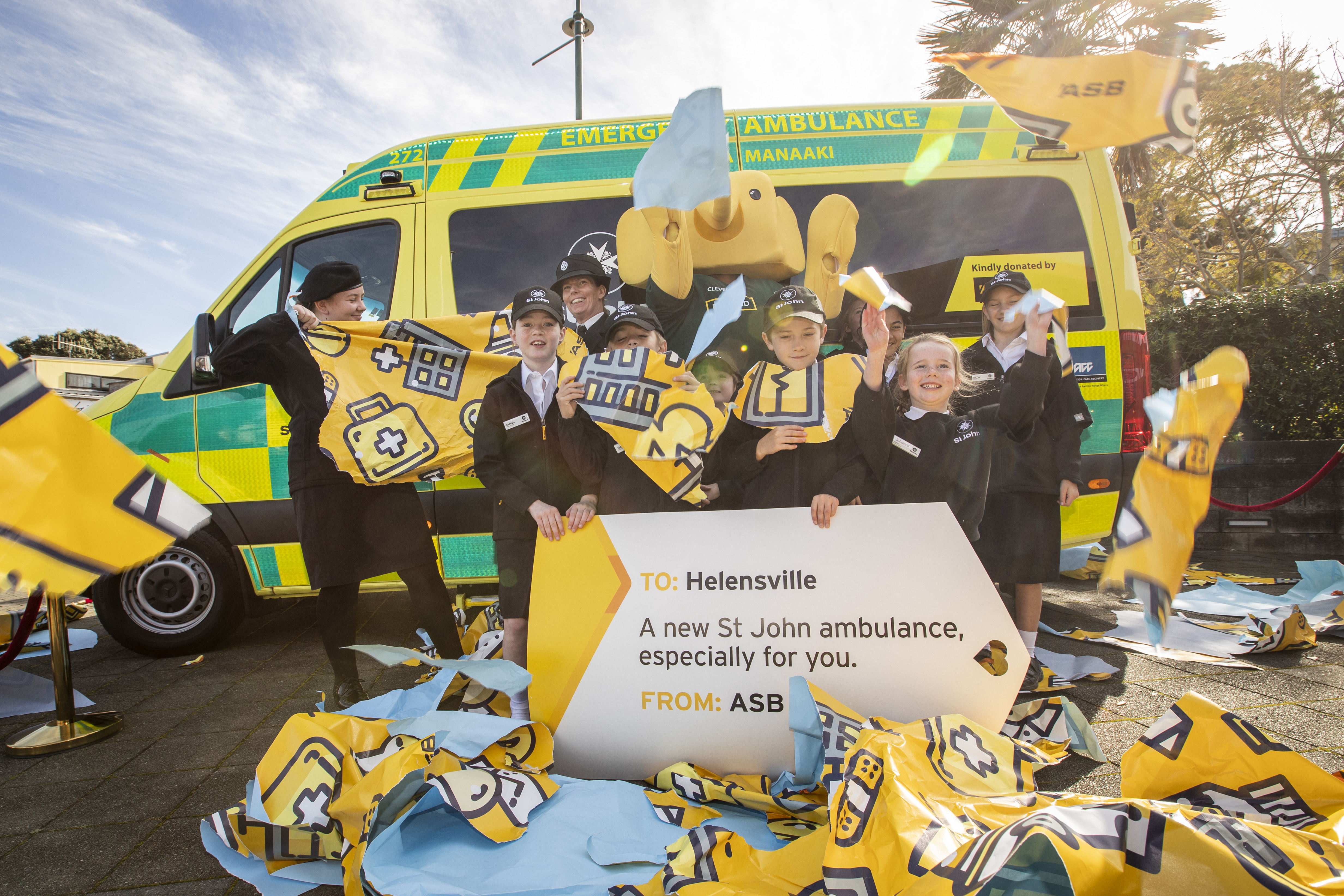 A new ambulance to the Helensville community from ASB