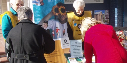 St John Volunteers fundraise at their workplace