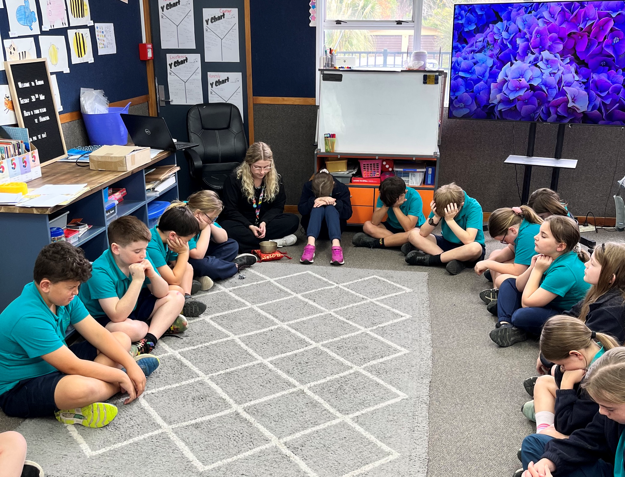 Students learning CPR on mannequins