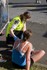 A St John volunteer medic provides assistance during the 2011 Auckland Marathon.